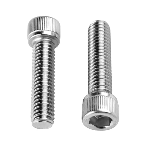 #6-32 x 3/8" Socket Head Cap Screws Allen Hex Bolts, 304 Stainless Steel 18-8, UNC Fully Machine Thread, 50Pcs Silver - color: Silver, size: #6-32 x 3/8" (50PCS)