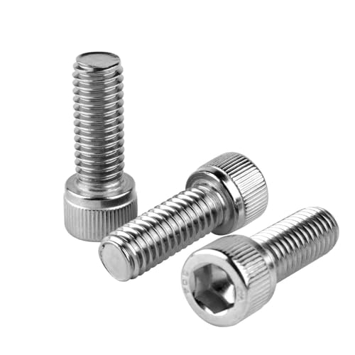 #6-32 x 3/8" Socket Head Cap Screws Allen Hex Bolts, 304 Stainless Steel 18-8, UNC Fully Machine Thread, 50Pcs Silver - color: Silver, size: #6-32 x 3/8" (50PCS)