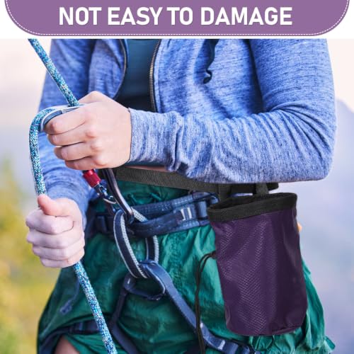 IMIKEYA Large Capacity Chalk Bag for Rock Climbing with Oxford Cloth and Fleece Material, User-Friendly Design Prevents Slipping, for Outdoor Climbing Activities and Bouldering Accessories