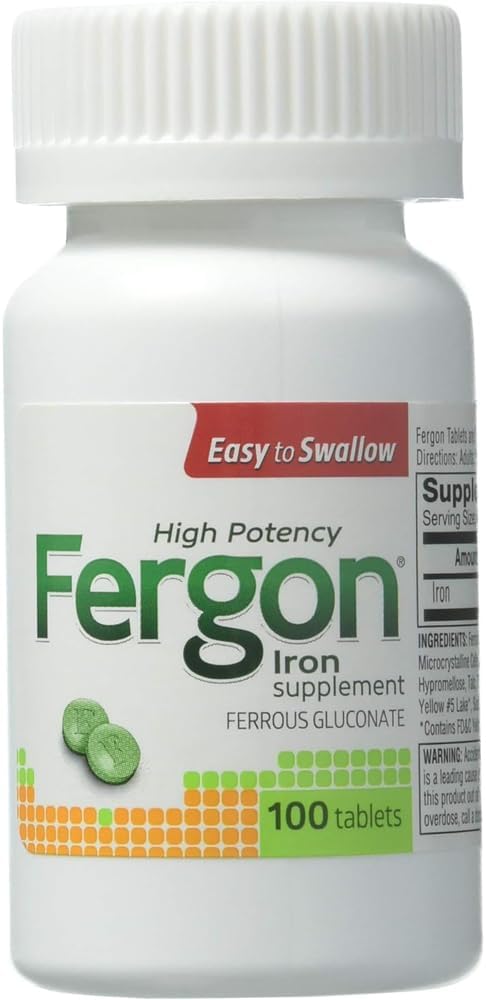 Fergon High Potency Iron Supplement, 100 Count