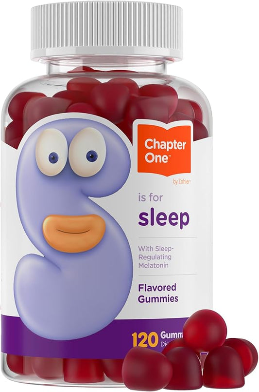 Zahler - Chapter One Sleep Melatonin Gummies for Kids & Adults (120 Flavored Gummies) - 2.5 mg Melatonin Gummy - Kids Melatonin Kosher Sleep Gummies - Natural Kids Melatonin Gummy for Sleeping