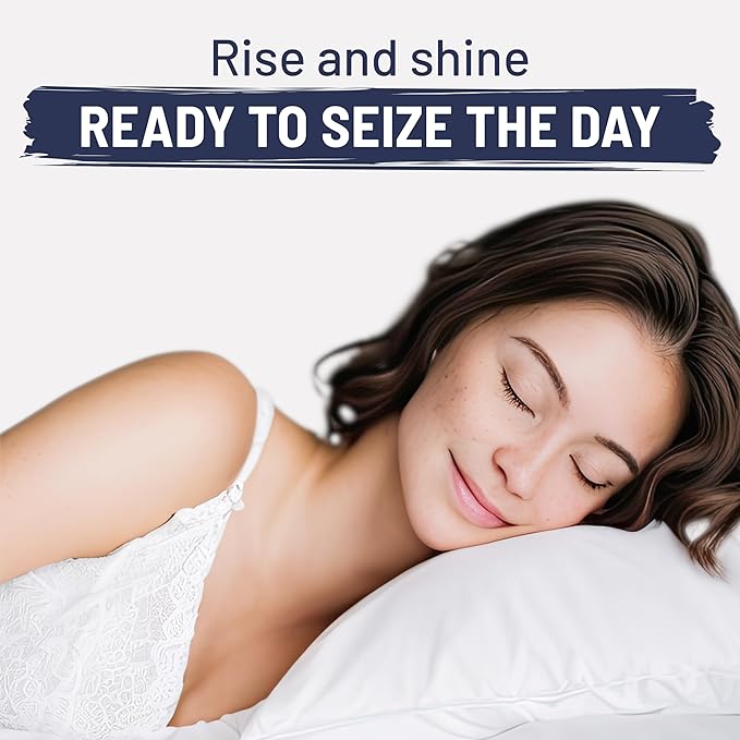 Natural Sleep Aid for Adults Minding Down Sleep Support Supplement Max Strength Deep Sleep Supplement Without Melatonin to Calm & Restore The Sleeping Cycle + Magnesium, GABA 60ct