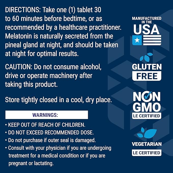 Life Extension Melatonin 6 Hour Timed Release 3 mg - For Circadian Rhythm & Immune Function, Cellular and DNA Health - Sleep Supplement - Non-GMO, Gluten-Free - Vegetarian Tablets, 60 Count