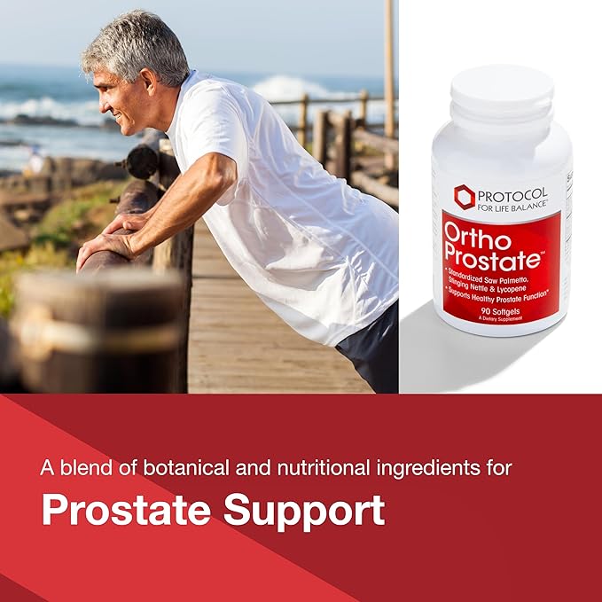 Protocol Ortho Prostate - Men's Prostate Health Supplement* - with Saw Palmetto Extract, Stinging Nettle Extract & Zinc Gluconate - 90 Softgels